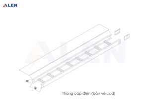 Thang cáp điện 18 bản vẽ thang cáp cable ladder