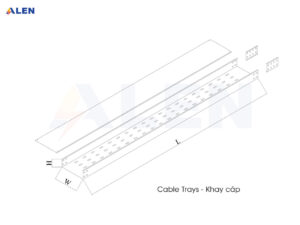 Cable Tray - Khay cáp đột lỗ 13 khay cáp nhúng kẽm nóng