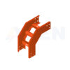 cút xuống thang cáp sơn tĩnh điện màu cam
