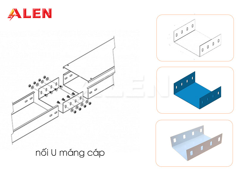 nối chữ u máng cáp
