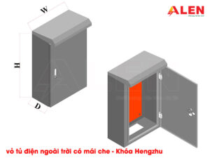 vỏ tủ điện ngoài trời có mái che