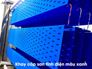 Khay cáp sơn tĩnh điện 14 Khay cáp sơn tĩnh điện