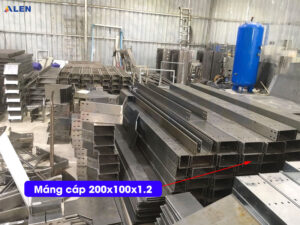 Máng cáp 200x100x1.2 với các thông số kỹ thuật vượt trội