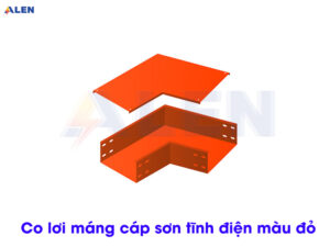 Co lơi máng cáp sơn tĩnh điện màu đỏ