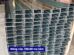 Máng cáp 100x50 mạ kẽm