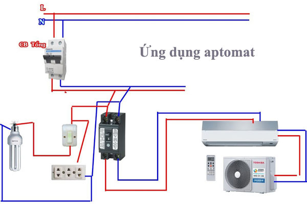 Sơ đồ đấu nối Aptomat