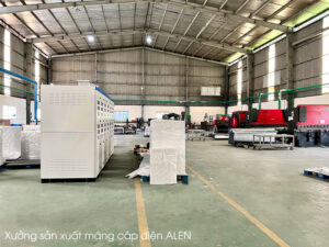 Xưởng sản xuất máng cáp sơn tĩnh điện Alen